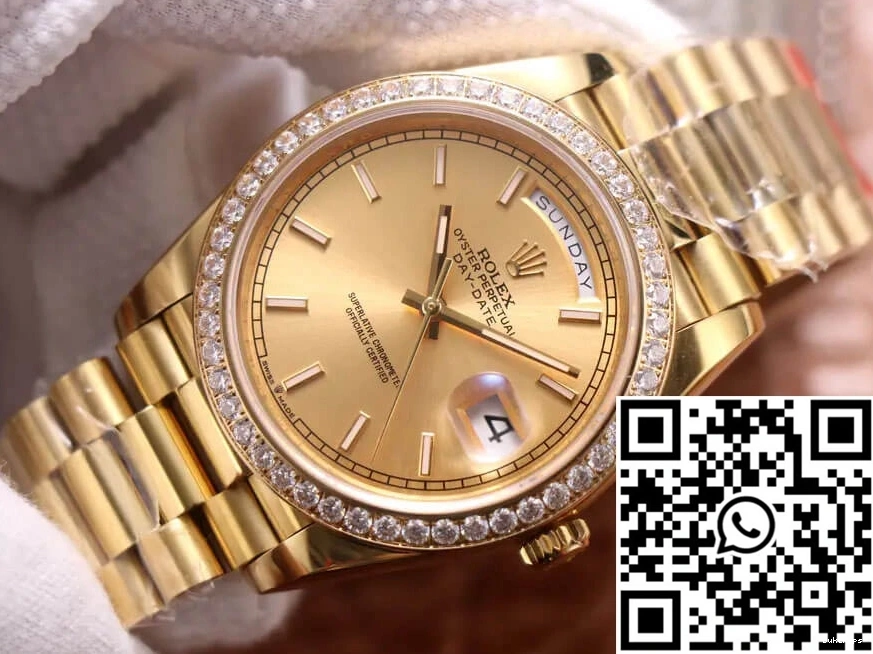 Champagne Rolex EW Dial Factory M228348RBR-0008 Day-Date 0315